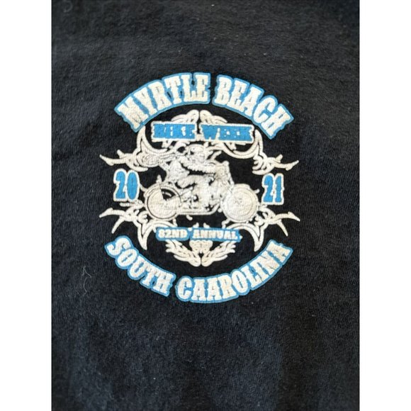 Bike Week 2021 Myrtle Beach South Carolina Longsleeve T Shirt Size L - Picture 1 of 2